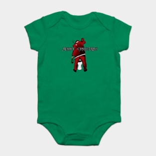 Drunk Santa Peeing Baby Bodysuit